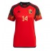Belgien Dries Mertens #14 Hjemmebanetrøje Dame VM 2022 Kort ærmer